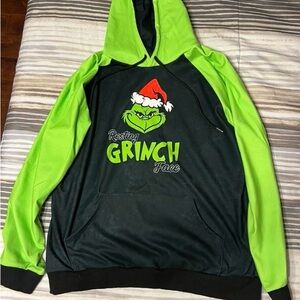 Grinch Face Green and Black Men's Sweater
